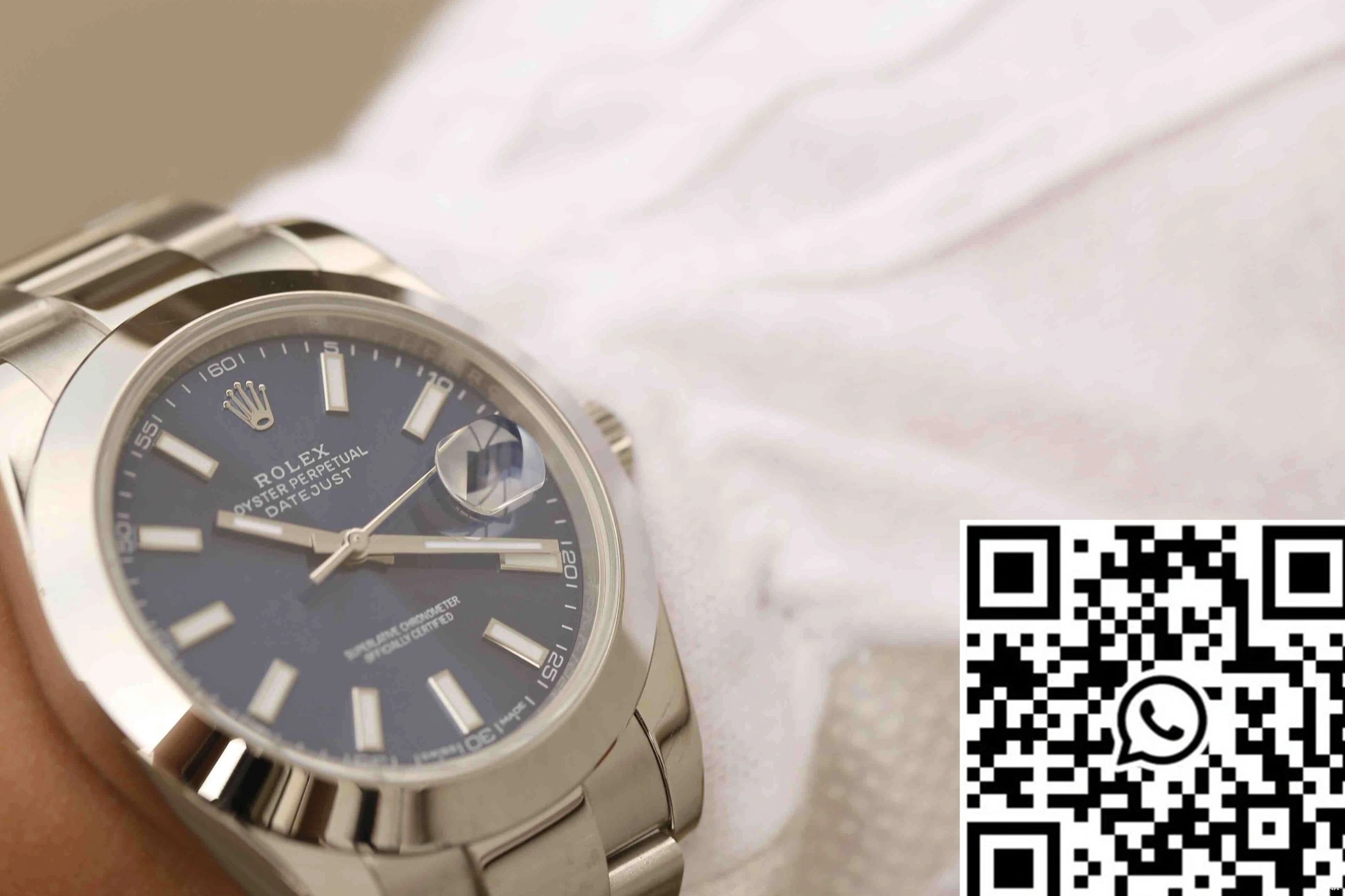 Rolex Dial EW Blue Factory Datejust M126300-0001 0521